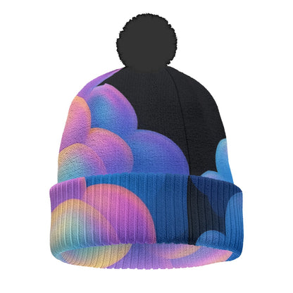 Unisex Knitted Hat With Pom-Pom