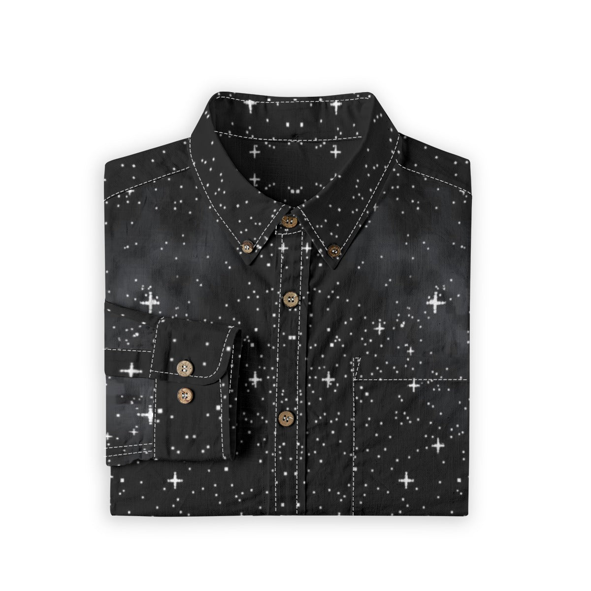 Men's Casual Lapel Long Sleeve Shirt|125GSM Cotton