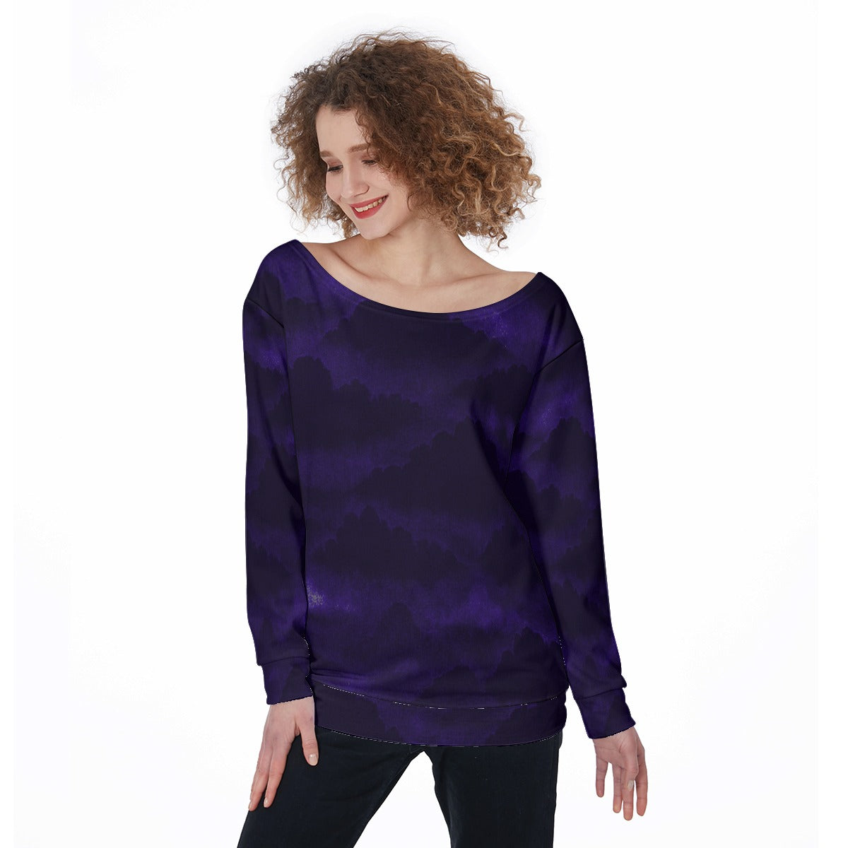Women's Off-Shoulder Sweatshirt