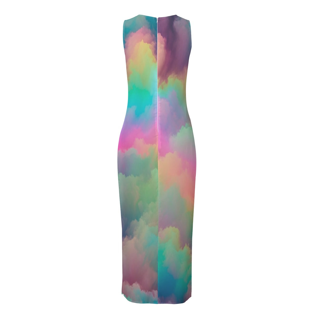 Women's Beach Perspective Chiffon Sleeveless Dress