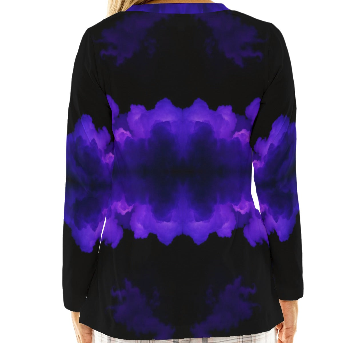 Women's Loose V-Neck T-Shirt With Long Sleeve