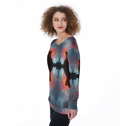 Women's Off-Shoulder Sweatshirt