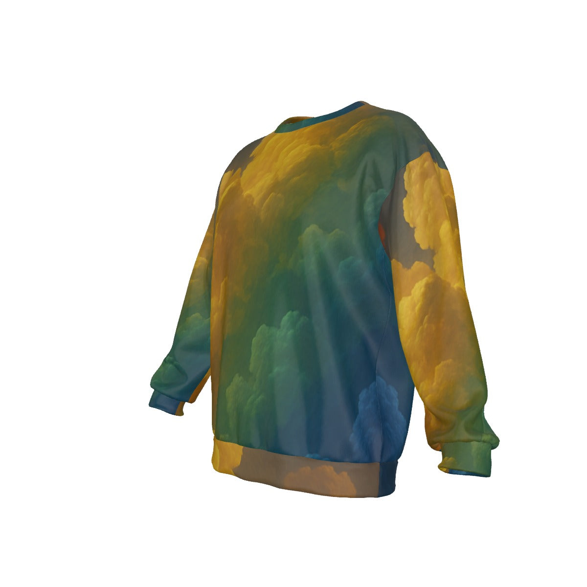 Men's Drop Shoulder Round Neck Long-Sleeved Sweatshirt