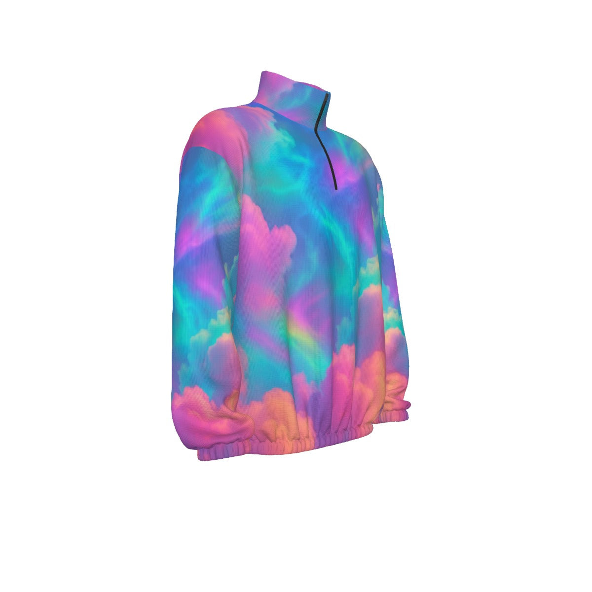 Unisex Turtleneck Zippered Sweatshirt