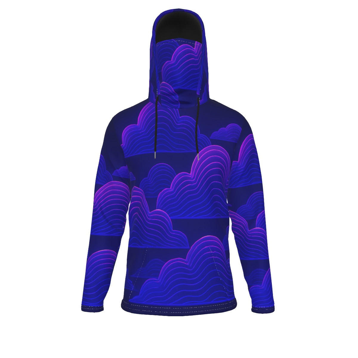 Men's Pullover Hoodie With Mask - view 1