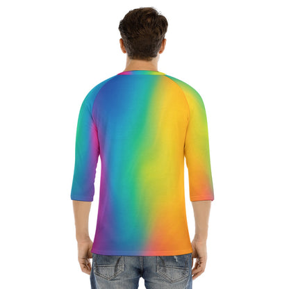Men's Bracelet Sleeve T-shirt With Button Closure - view 4