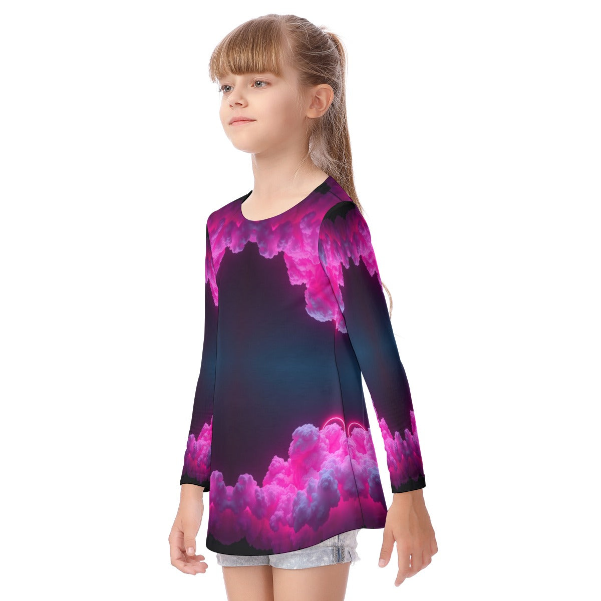 Unisex Kid's Long Sleeve O-neck T-shirt