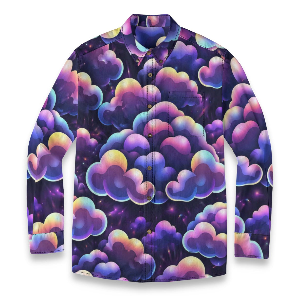 Men's Casual Lapel Long Sleeve Shirt|125GSM Cotton