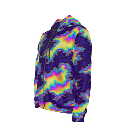 Unisex Zipper Hoodie With Black Lining