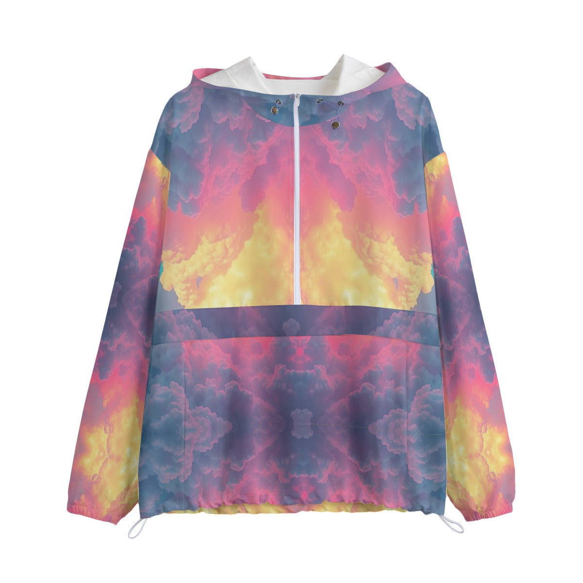 Unisex Pullover Jacket With Zipper Closure