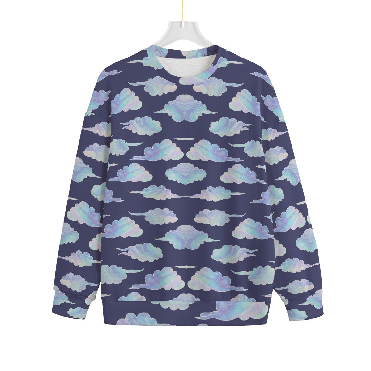 Unisex Drop-shoulder Knitted Fleece Sweater - view 1