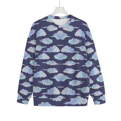 Unisex Drop-shoulder Knitted Fleece Sweater - view 1