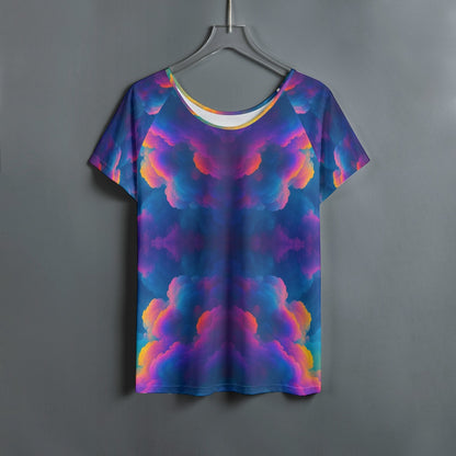 Women's Round Neck T-shirt With Raglan Sleeve