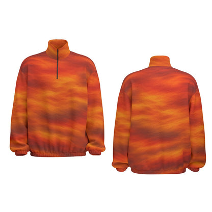 Unisex Turtleneck Zippered Sweatshirt