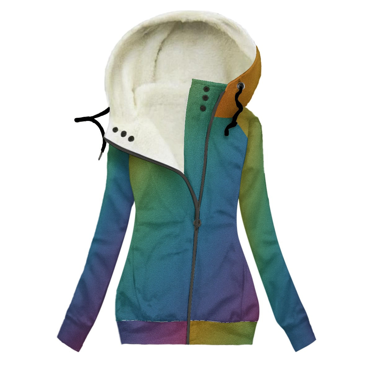 Women's Long Jacket With Fleece Lining