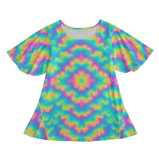 Women's Round Neck T-shirt With Short Sleeve