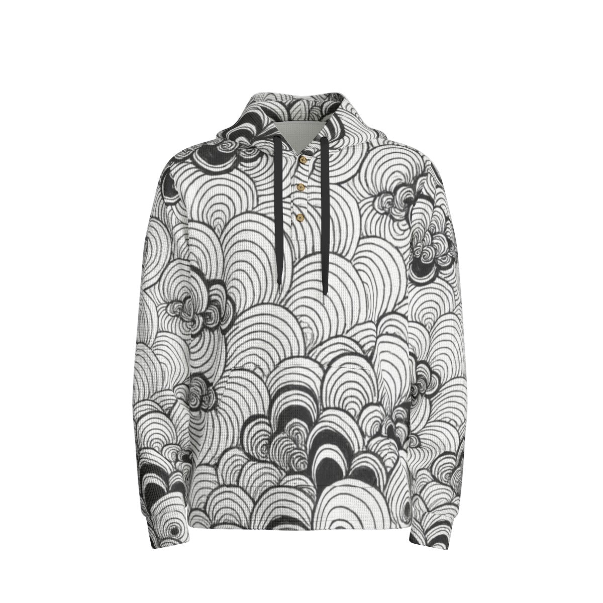 Men's Half Button Hoodie