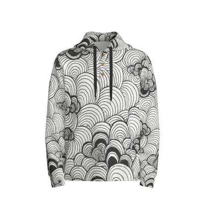 Men's Half Button Hoodie