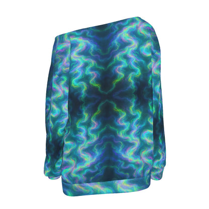 Women's Off-Shoulder Sweatshirt