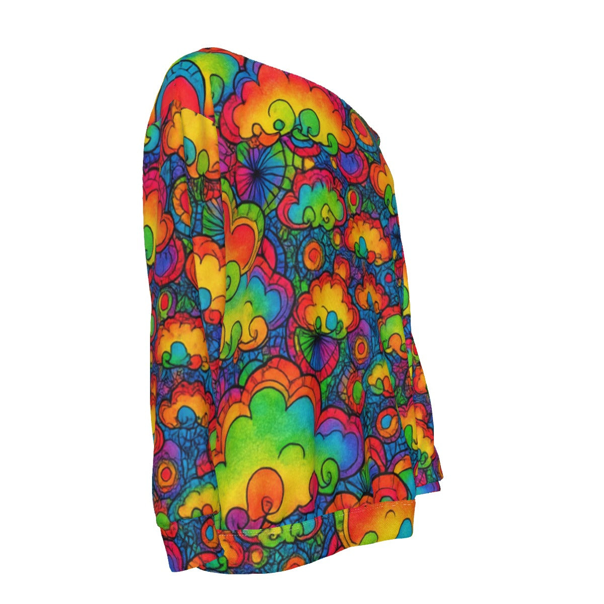 Women's Off-Shoulder Sweatshirt