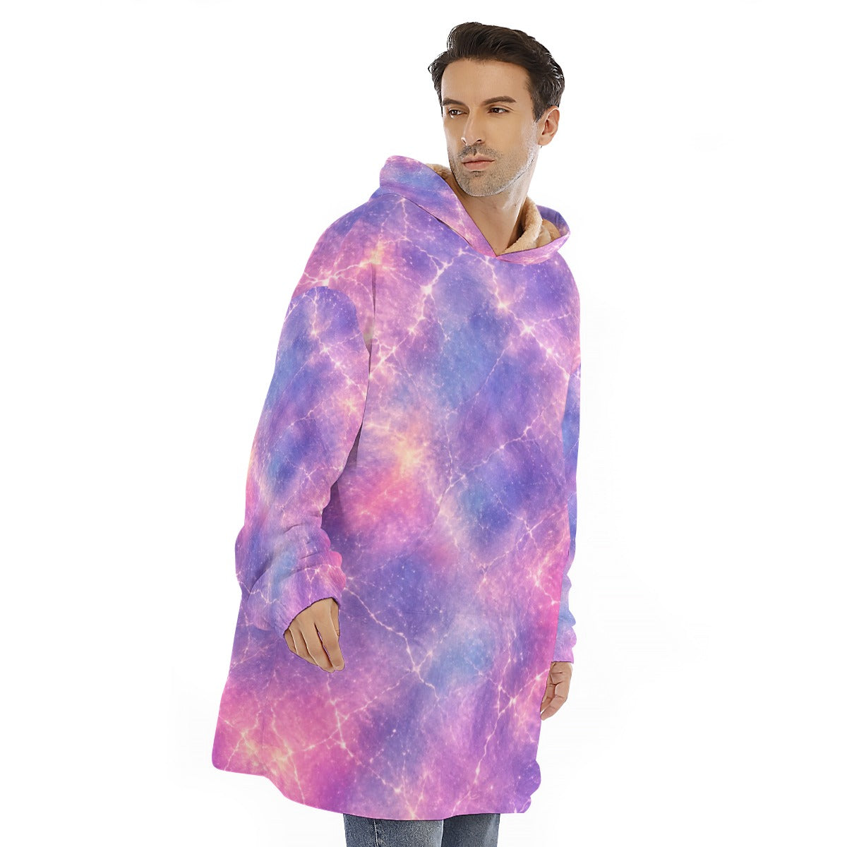 Unisex Sherpa-Fleece Hoodie Blanket - view 2