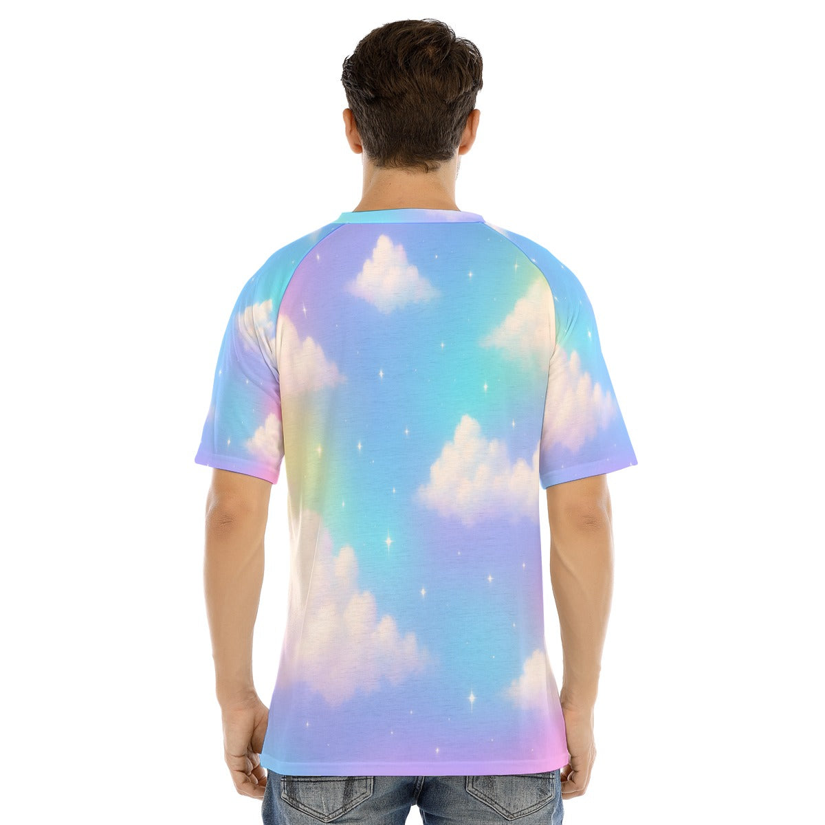 Men's Raglan Sleeve T-shirt With Button Closure
