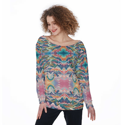 Women's Off-Shoulder Sweatshirt