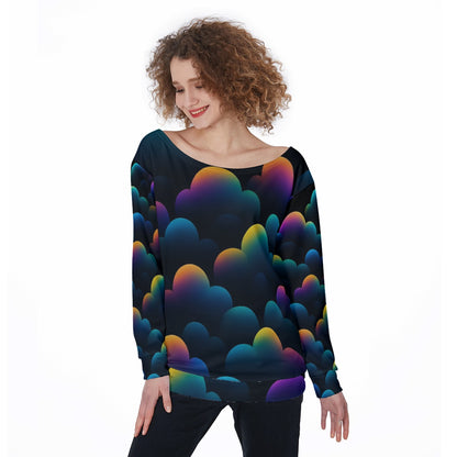 Women's Off-Shoulder Sweatshirt