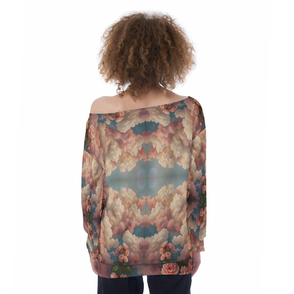 Women's Off-Shoulder Sweatshirt