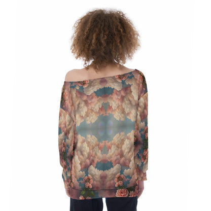 Women's Off-Shoulder Sweatshirt