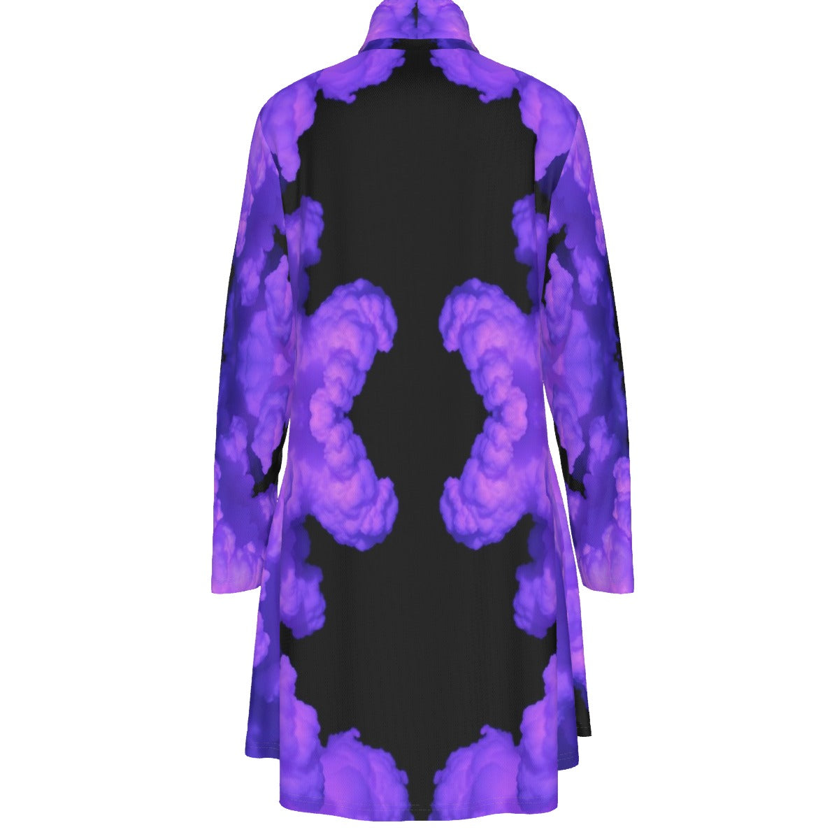 Women's High Neck Dress With Long Sleeve