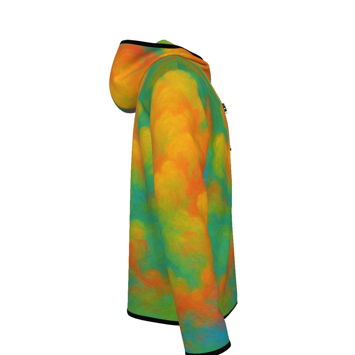 Men's Stylish Hoodie with Thumb Hole Design - view 3