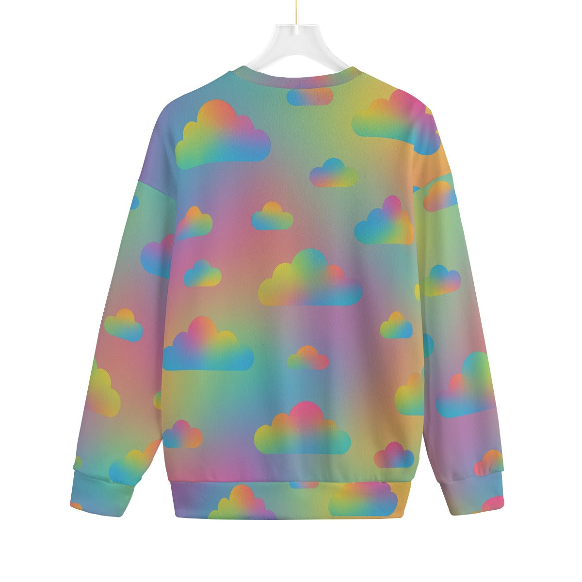 Unisex Drop-shoulder Knitted Fleece Sweater - view 2