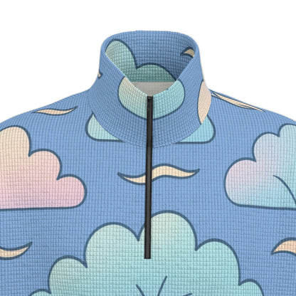 Unisex Turtleneck Zippered Sweatshirt