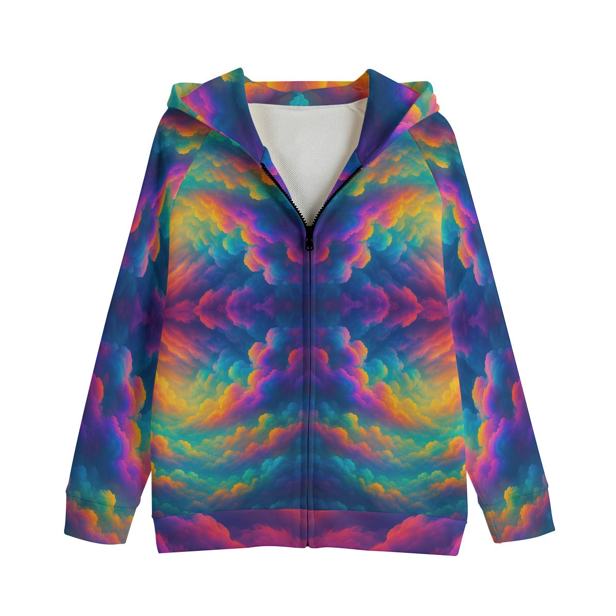 Unisex Kid's Zip Up Raglan Sleeve Hoodie | 310GSM Cotton