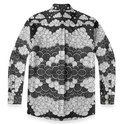 Men's Casual Lapel Long Sleeve Shirt|125GSM Cotton