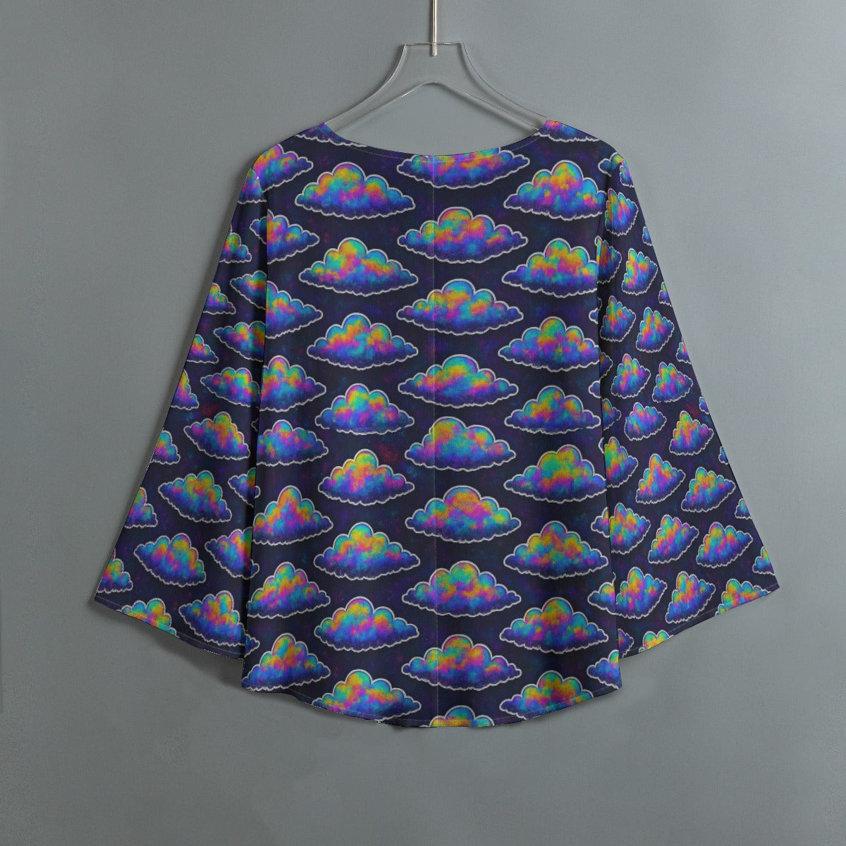 Women's V-neck T-shirt With Irregular Hem