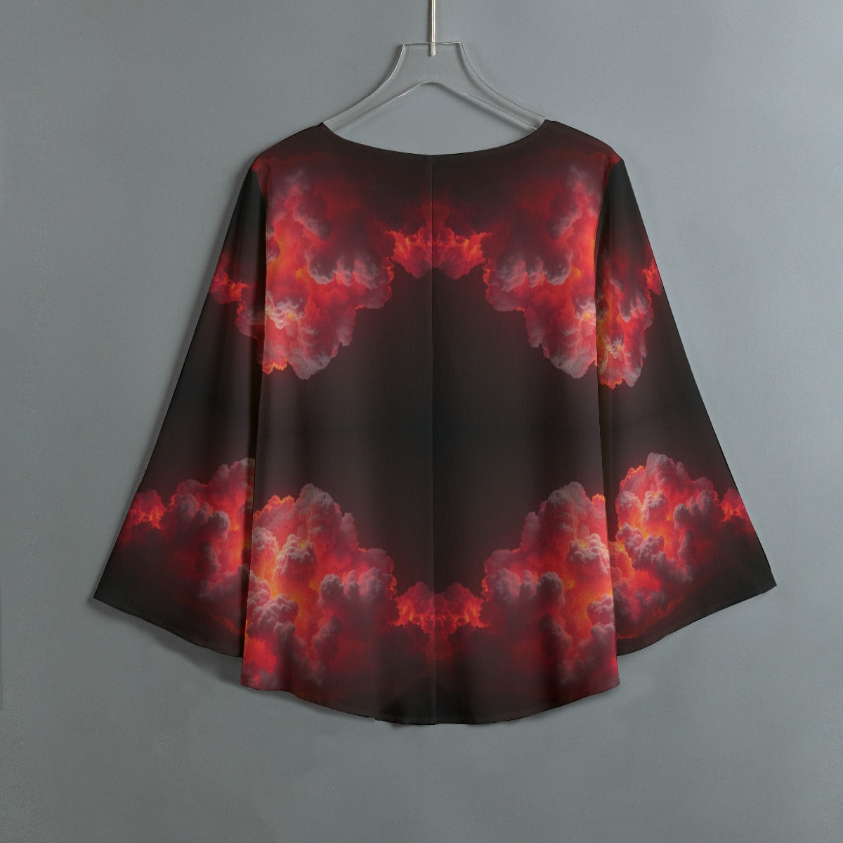 Women's V-neck T-shirt With Irregular Hem