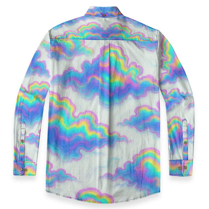 Men's Casual Lapel Long Sleeve Shirt|125GSM Cotton