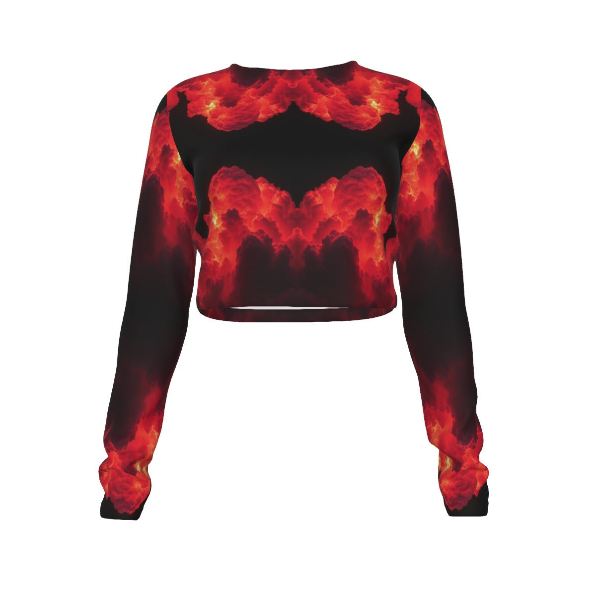 Women's Round Neck Crop Top T-Shirt