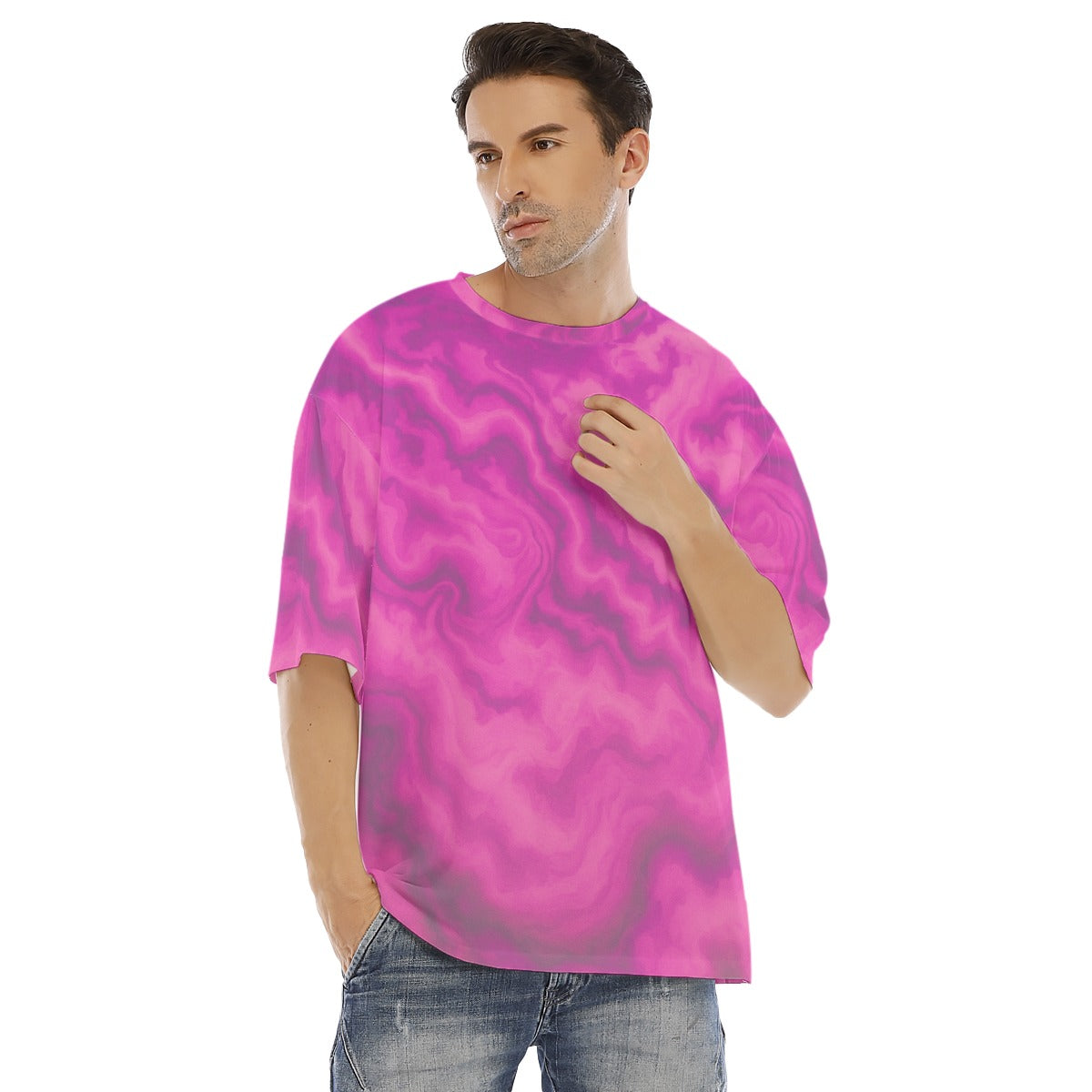 Men's Drop Shoulder T-shirt With Short Sleeve