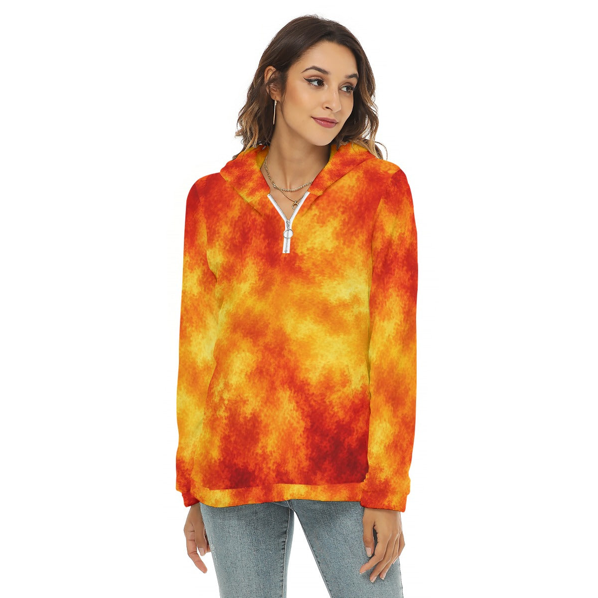 Women’s Borg-Fleece Half-Zip Hoodie - view 3