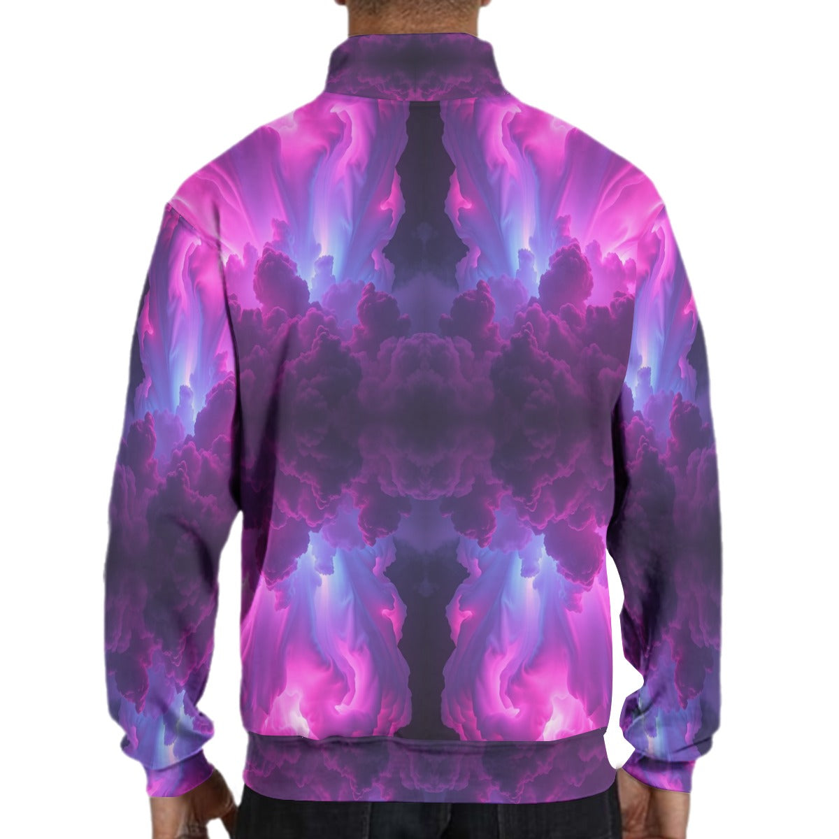 Men's Hidden Half-Zip Placket Hoodie