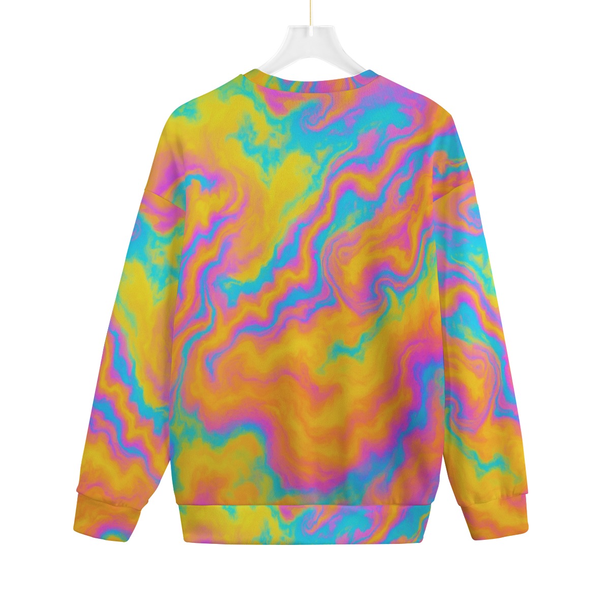 Unisex Drop-shoulder Knitted Fleece Sweater - view 2