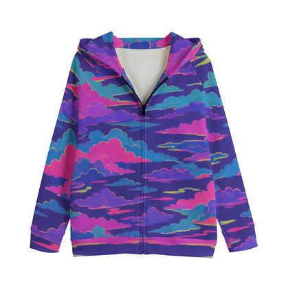Kid's Zip Up Raglan Sleeve Hoodie | 310GSM Cotton