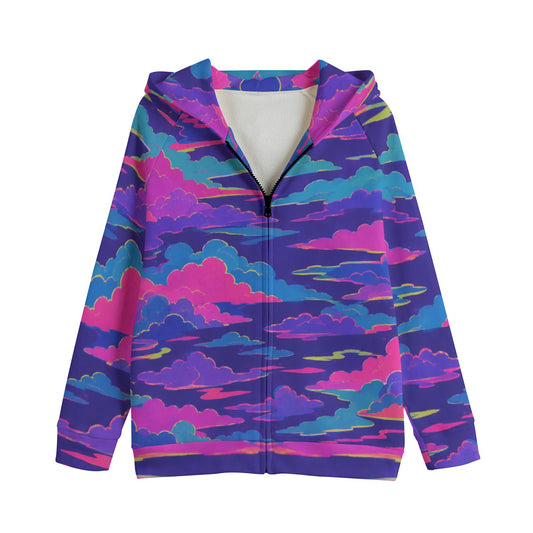 Kid's Zip Up Raglan Sleeve Hoodie | 310GSM Cotton