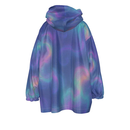 Unisex Kid's Sherpa Fleece Hoodie Blanket