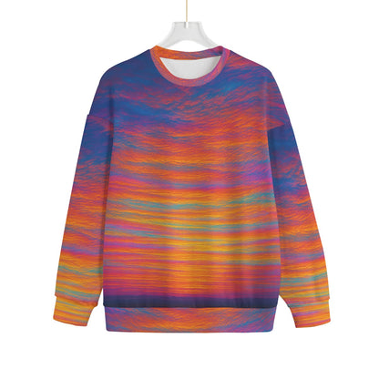 Unisex Drop-shoulder Knitted Fleece Sweater - view 1