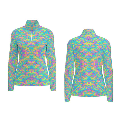 Women's Sports Collar Jersey With Long Sleeve