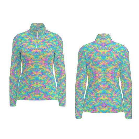 Women's Sports Collar Jersey With Long Sleeve